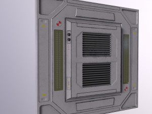 Architecture PBR Space Panels kitbash Low-poly 3D Model