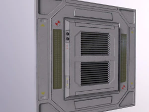 Architecture PBR Space Panels kitbash Low-poly 3D Model