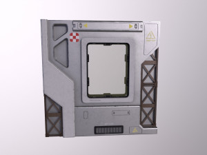 Architecture PBR Space Panels kitbash Low-poly 3D Model
