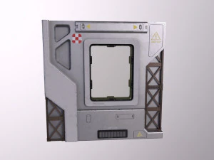 Architecture PBR Space Panels kitbash Low-poly 3D Model