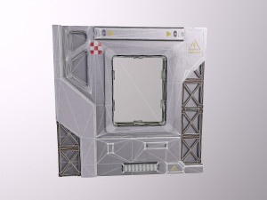 Architecture PBR Space Panels kitbash Low-poly 3D Model