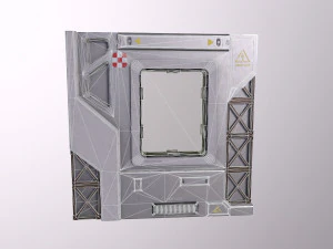 Architecture PBR Space Panels kitbash Low-poly 3D Model