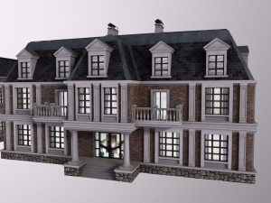 Architecture PBR City Buildings kitbash VR 3D Model