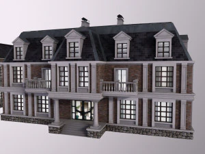 Architecture PBR City Buildings kitbash VR 3D Model