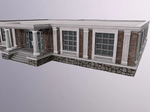 Architecture PBR City Buildings kitbash VR 3D Model