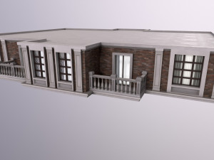 Architecture PBR City Buildings kitbash VR 3D Model