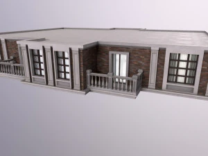 Architecture PBR City Buildings kitbash VR 3D Model