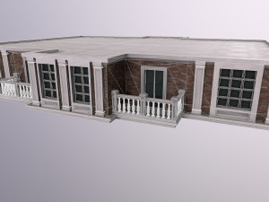 Architecture PBR City Buildings kitbash VR 3D Model