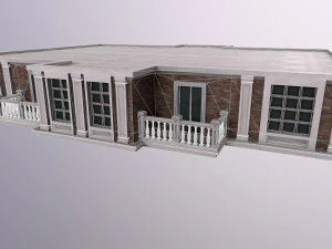 Architecture PBR City Buildings kitbash VR 3D Model