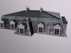 Architecture PBR City Buildings kitbash VR 3D Model