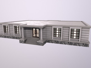 Architecture PBR City Buildings kitbash VR 3D Model