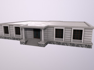 Architecture PBR City Buildings kitbash VR 3D Model