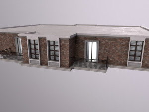 Architecture PBR City Buildings kitbash VR 3D Model
