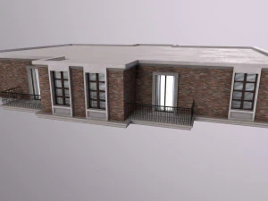 Architecture PBR City Buildings kitbash VR 3D Model