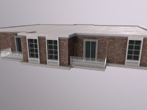 Architecture PBR City Buildings kitbash VR 3D Model
