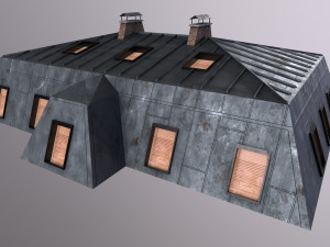 Architecture PBR City Buildings kitbash VR 3D Model