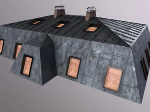 Architecture PBR City Buildings kitbash VR 3D Model