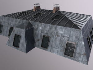 Architecture PBR City Buildings kitbash VR 3D Model