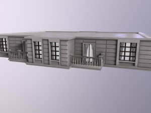 Architecture PBR City Buildings kitbash VR 3D Model