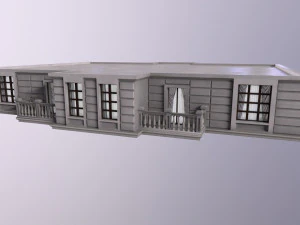 Architecture PBR City Buildings kitbash VR 3D Model
