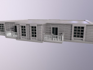 Architecture PBR City Buildings kitbash VR 3D Model