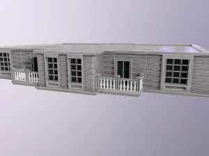 Architecture PBR City Buildings kitbash VR 3D Model