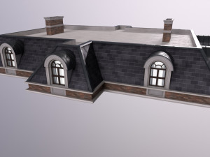 Architecture PBR City Buildings kitbash VR 3D Model