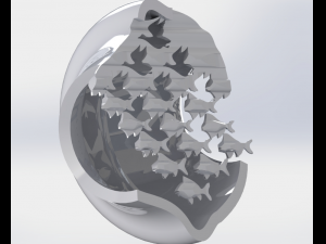 escher sky and water 3d sculpture creation 3D-printmodel