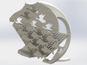 escher sky and water 3d sculpture creation 3D Print Model