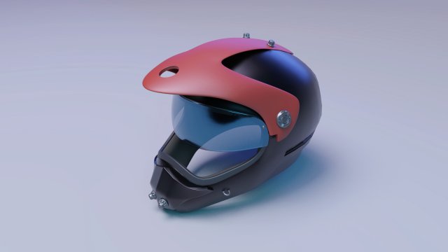 helmet racer scifi helmet Modello 3D .c4d .max .obj .3ds .fbx .stl .blend 
