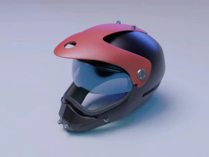 casco de carreras casco de ciencia ficci&oacute;n Modelo 3D