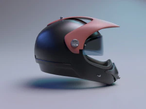 helmet racer scifi helmet 3D Model