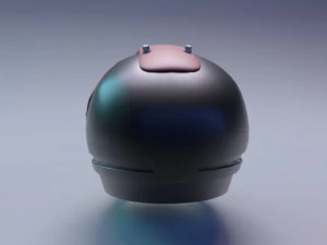 helmet racer scifi helmet 3D Model
