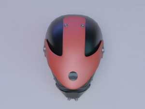 helmet racer scifi helmet Modello 3D