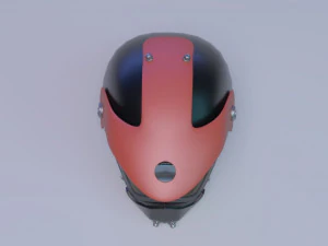 helmet racer scifi helmet 3D Model