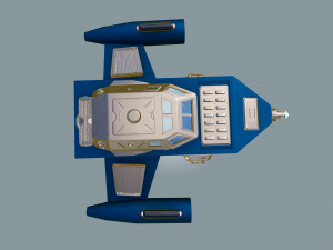 spaceship sci-fi dropship 3Dモデル