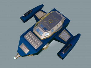 spaceship sci-fi dropship 3Dモデル