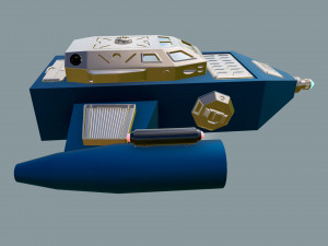 spaceship sci-fi dropship 3Dモデル