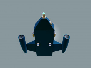 spaceship sci-fi dropship 3Dモデル