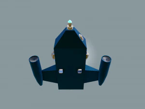 spaceship sci-fi dropship 3D Model