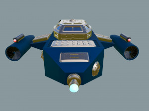 spaceship sci-fi dropship 3Dモデル