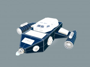 spaceship sci-fi dropship 3Dモデル