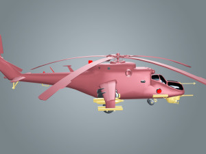 low poly helicopter 3D-Modell
