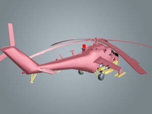 low poly helicopter 3D-Modell
