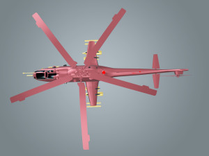 low poly helicopter 3D-Modell