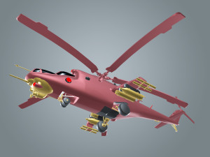 low poly helicopter 3D-Modell