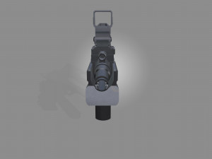 low-poly rifle 3D 모델