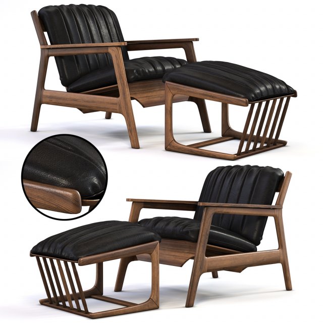 armchair ikea 3D Model .c4d .max .obj .3ds .fbx .stl .blend 