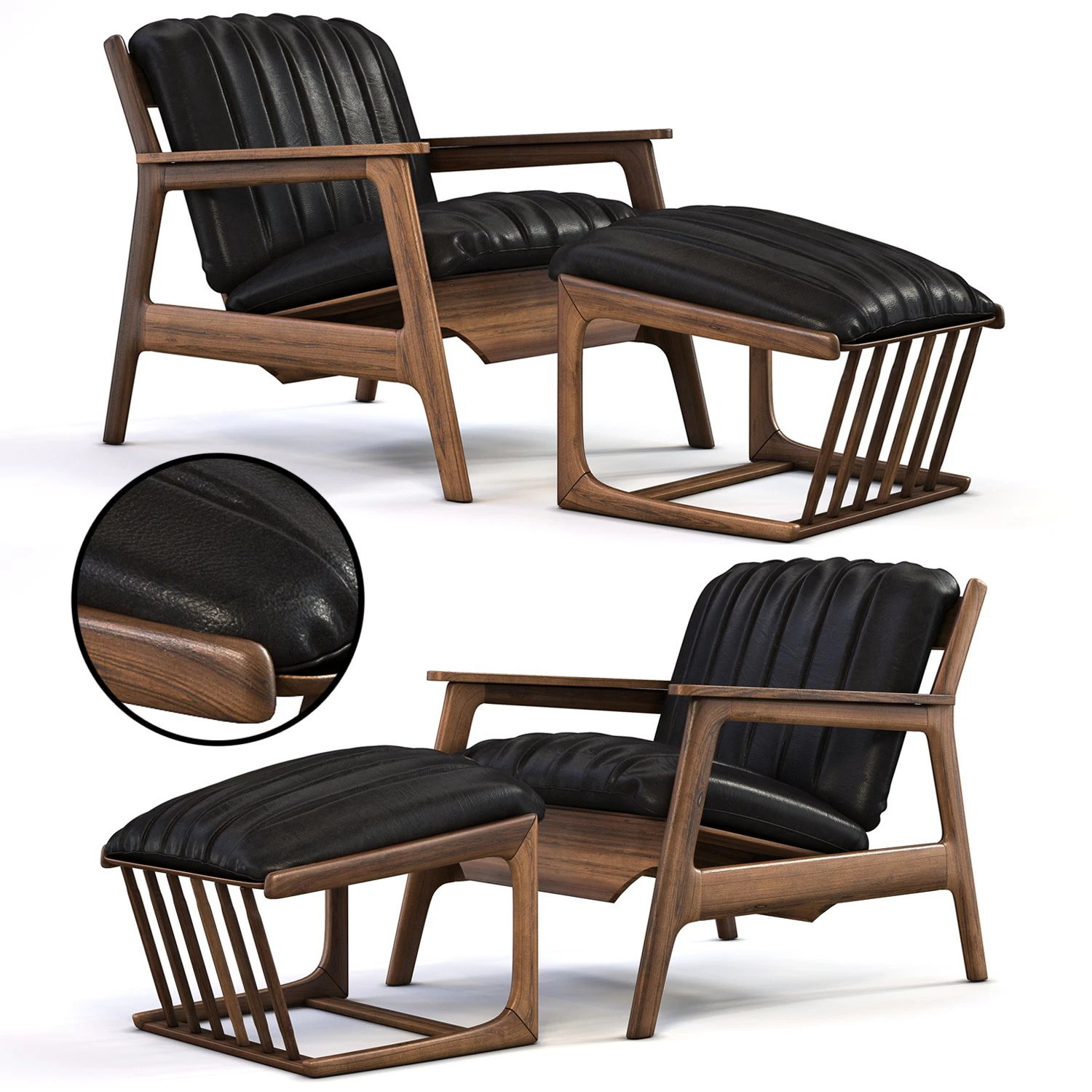 armchair ikea 3D Model .c4d .max .obj .3ds .fbx .stl .blend 