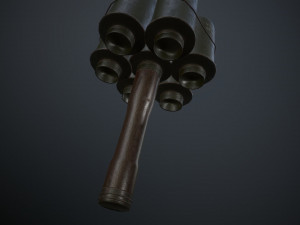 stielhandgranate anti tank grenade 3d game ready 3D-Modell